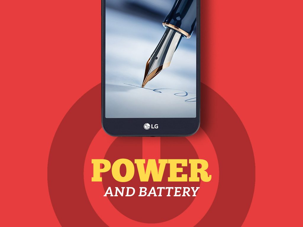LG Stylo 3 Plus Power and Battery
