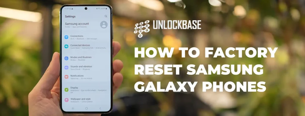 how to factory reset samsung