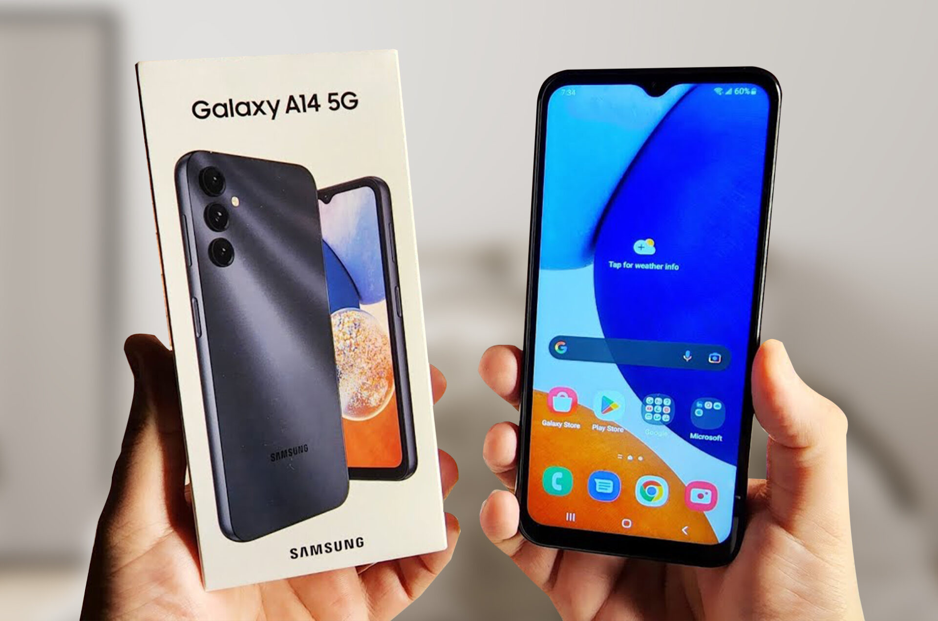 Samsung Galaxy A14 5G with Android 13 out of the box is revealed
