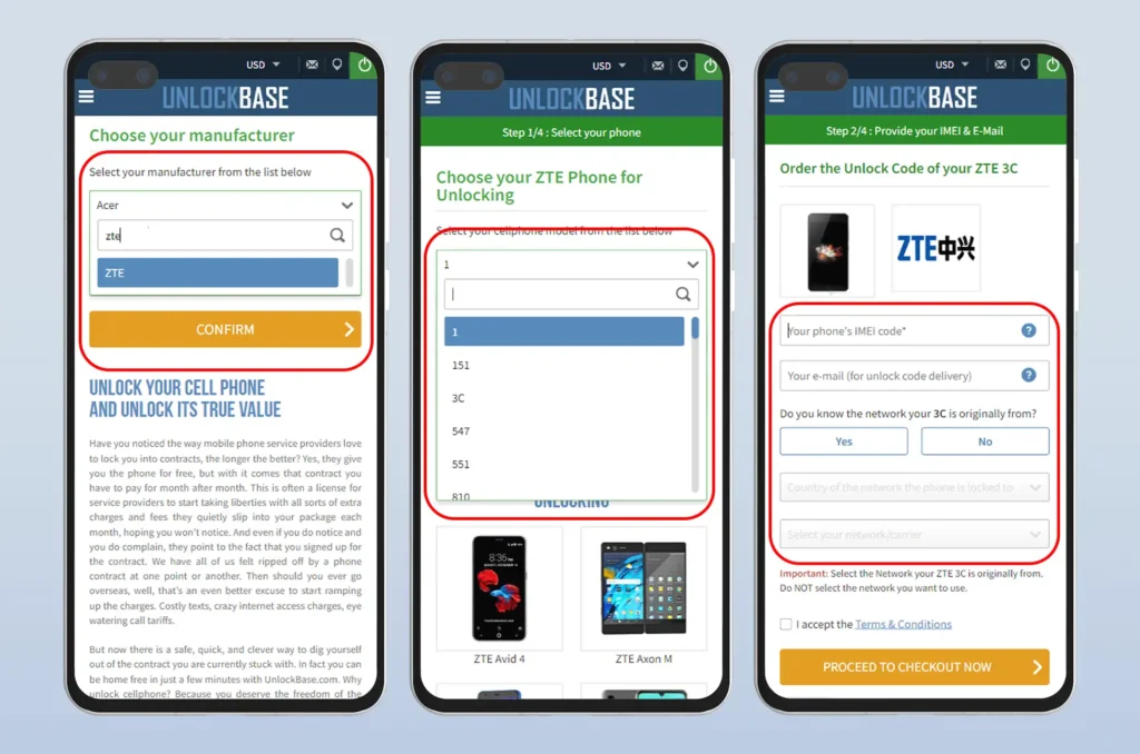 how to unlock a zte phone