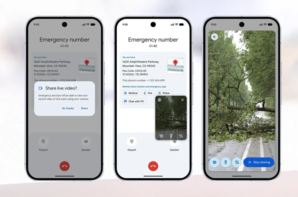 Android 911 video call