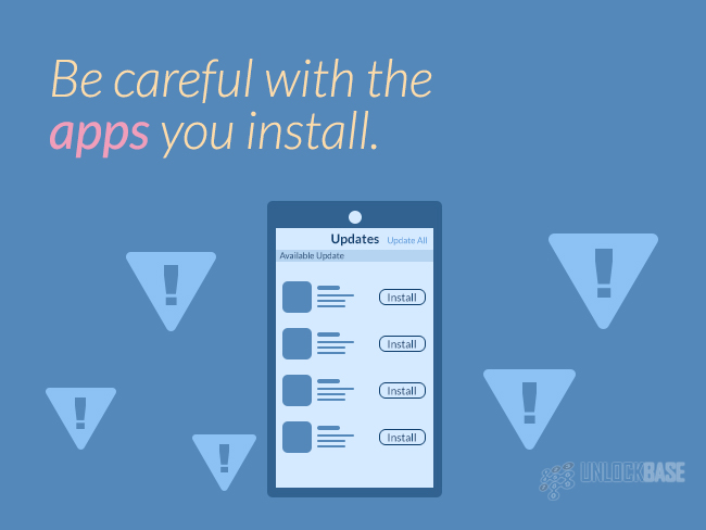 Be careful with the apps you install