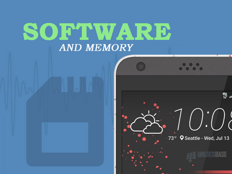 HTC Desire 530: Software and Memory