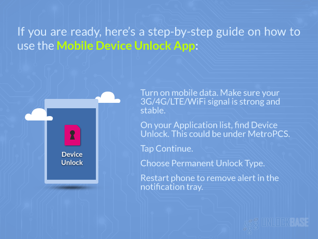 How To Use The Mobile Device Unlock App