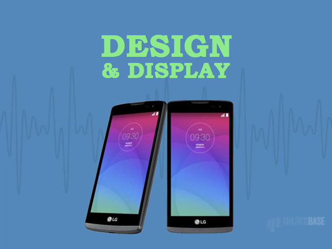 LG Leon 4G LTE MS345 : Design and Display