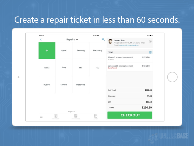 Create a Repair Ticket in Less than 60 Seconds