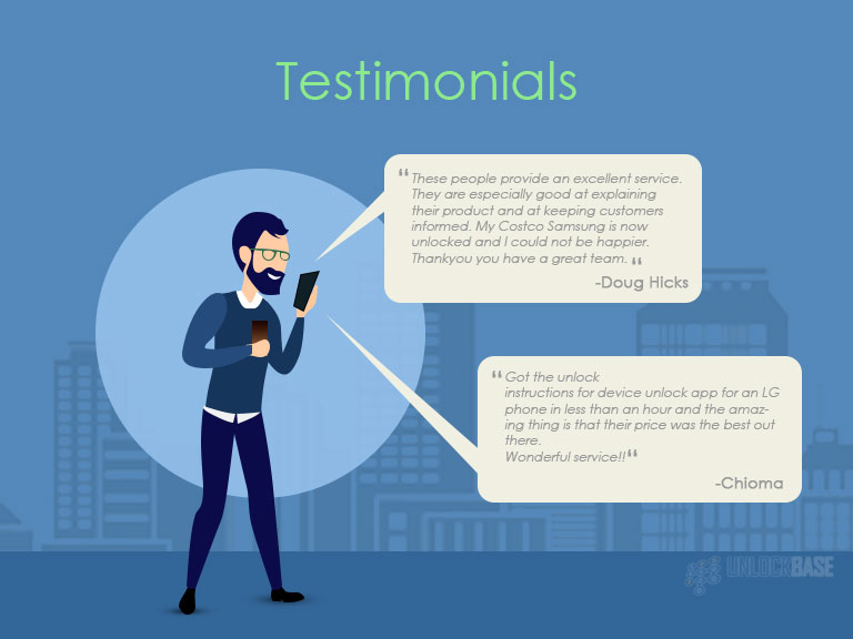 Testimonials for Free Phone Unlock Code