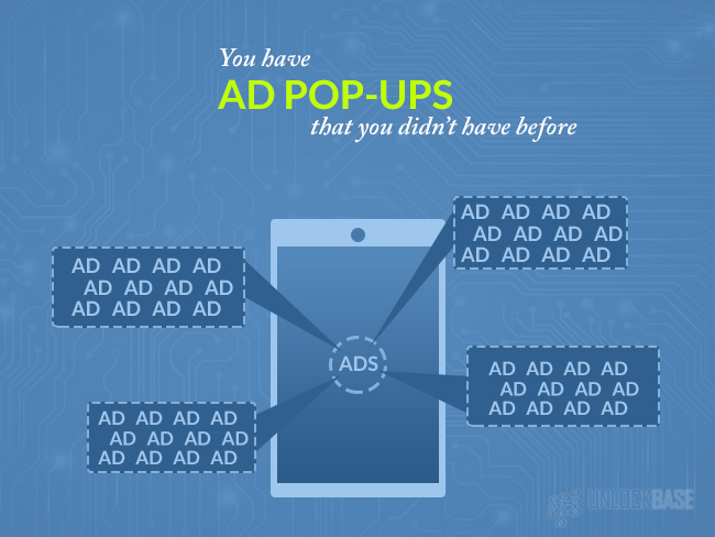ad pop-ups that you didn’t have before