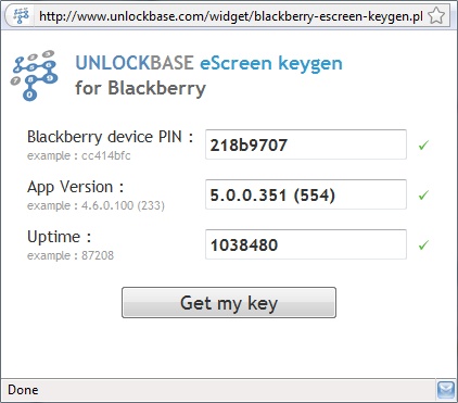 Blackberry eScreen Keygen