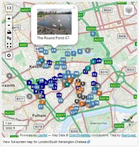 London map screenshot