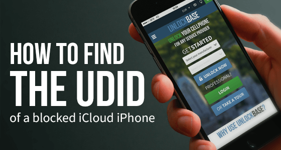 How to find the UDID of a blocked iCloud iPhone