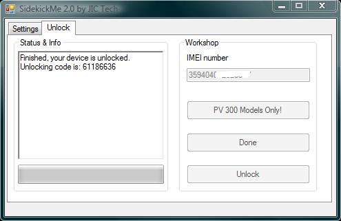 SideKic PV300 Unlocking Code