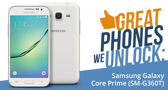 Unlock Samsung Galaxy Core Prime from T-Mobile USA