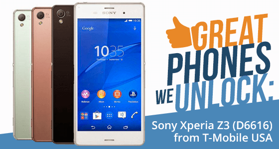 Great Phones We Unlock: Sony Xperia Z3 (D6616) from T-Mobile