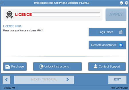 unlockbase licence key